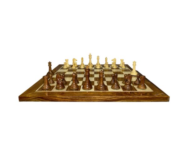 Top Golden Rosewood Chess Pieces