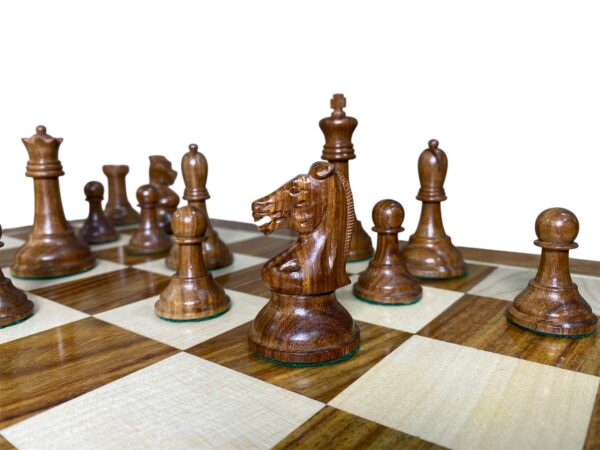 Golden Rosewood Chess Pieces