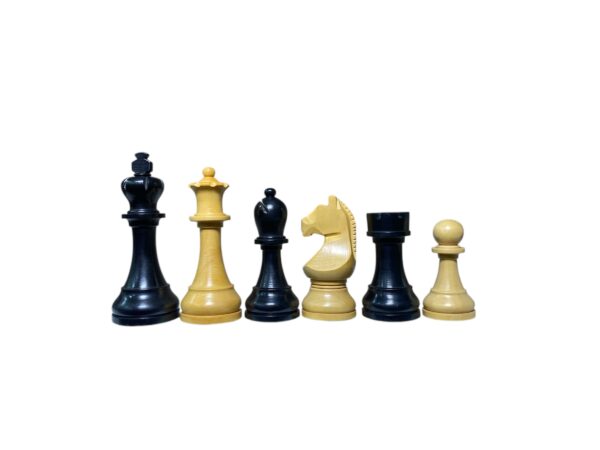 3.9" PRO-CHAMPIONSHIP EBONISED WEIGHTED CHESS PIECES