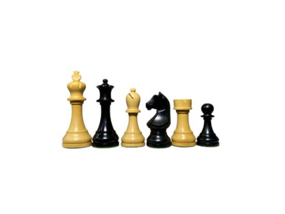 3.9" PRO-CHAMPIONSHIP EBONISED WEIGHTED CHESS PIECES - Image 4