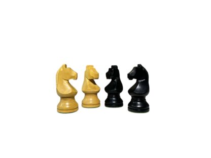 3.9" PRO-CHAMPIONSHIP EBONISED WEIGHTED CHESS PIECES - Image 5