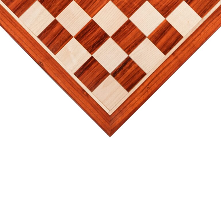 Premium wooden chess board in padauk and maple – luxury Indian chess board for chess pieces