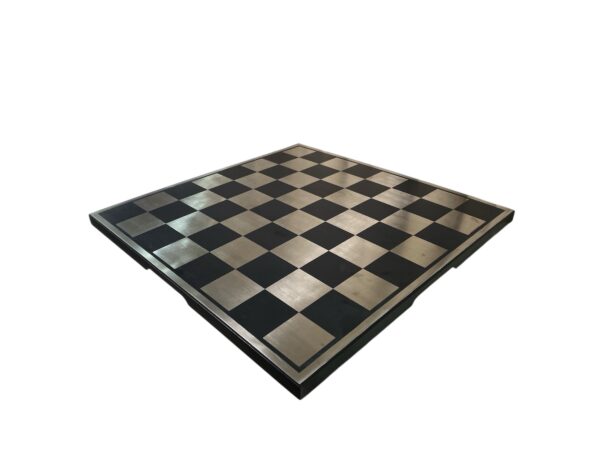 3.2” ALUMINIUM CHESS SET WITH 16” ALUMINIUM PLATED CHESSBOARD - Image 4