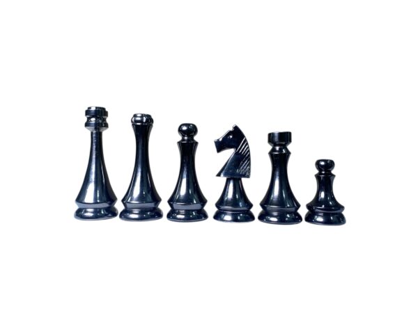 3.2” ALUMINIUM CHESS SET WITH 16” ALUMINIUM PLATED CHESSBOARD - Image 5