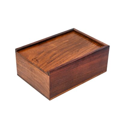 GOLDEN ROSEWOOD STORAGE BOX FOR 3-4.5 inches CHESS PIECES