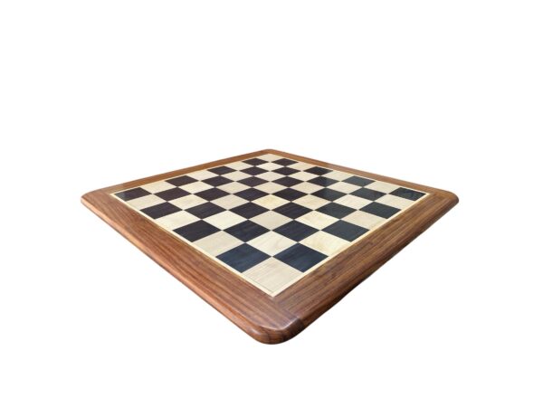 21” EBONY WOOD WITH GOLDEN ROSEWOOD BORDER CHESSBOARD 55mm SQUARE