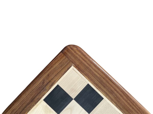 21” EBONY WOOD WITH GOLDEN ROSEWOOD BORDER CHESSBOARD 55mm SQUARE - Image 5