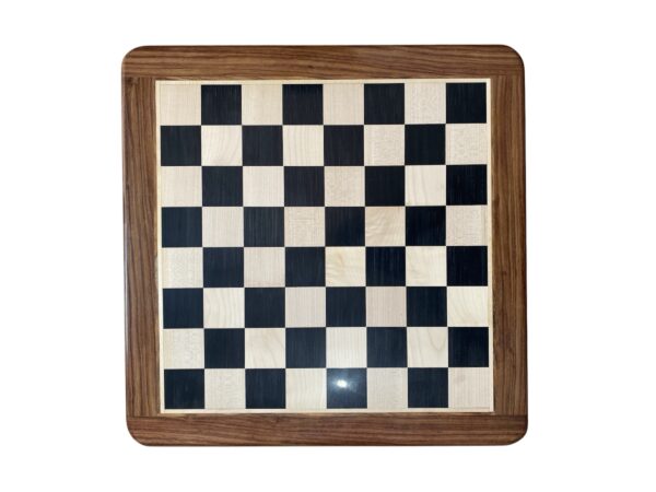 21” EBONY WOOD WITH GOLDEN ROSEWOOD BORDER CHESSBOARD 55mm SQUARE - Image 3