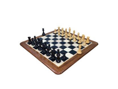 3.9” MOHAWK KNIGHT STAUNTON DOUBLE WEIGHTED EBONISED CHESS PIECES - Image 8