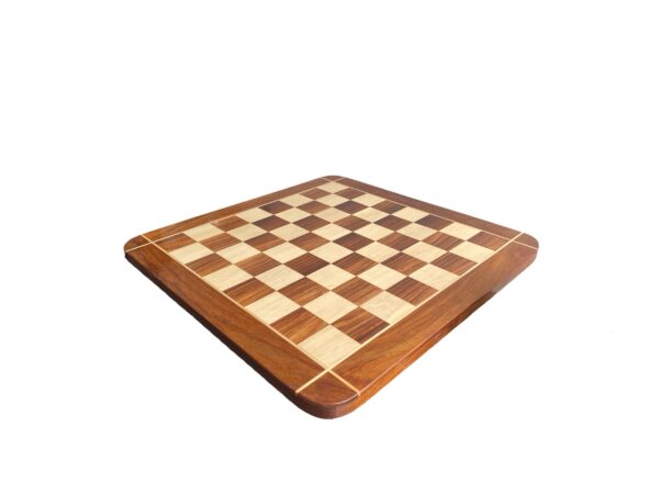 23” GOLDEN ROSEWOOD & MAPLEWOOD CHESSBOARD 60mm SQUARE SIZE