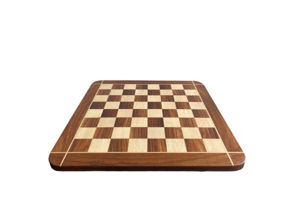 23” GOLDEN ROSEWOOD & MAPLEWOOD CHESSBOARD 60mm SQUARE SIZE - Image 2