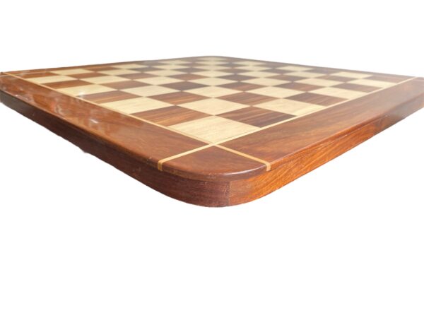 23” GOLDEN ROSEWOOD & MAPLEWOOD CHESSBOARD 60mm SQUARE SIZE - Image 5