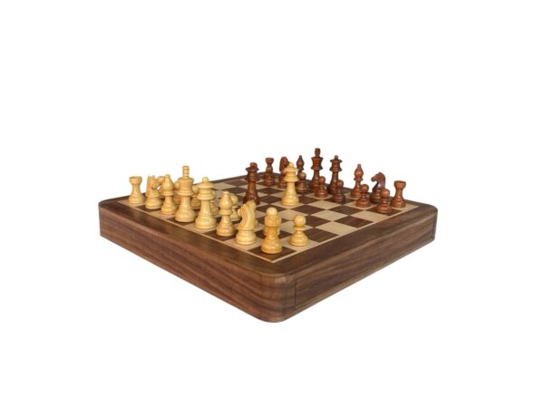 12” FLAT DRAWER TRAVEL MAGNETIC CHESS SET - Image 8