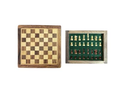 5” FLAT DRAWER TRAVEL MAGNETIC CHESS SET - Image 2