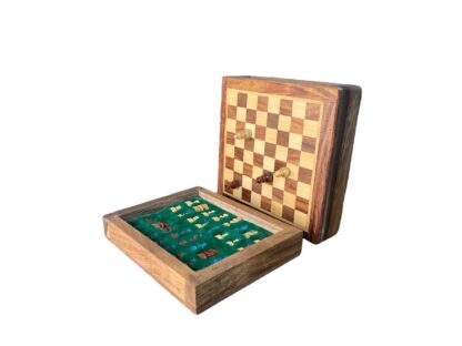 5” FLAT DRAWER TRAVEL MAGNETIC CHESS SET - Image 3