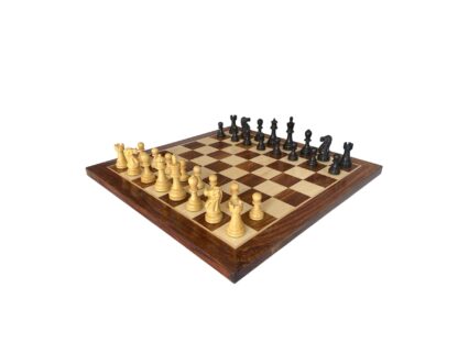 3.8” EBONISED REYKJAVIK STAUNTON WEIGHTED CHESS PIECES - Image 5