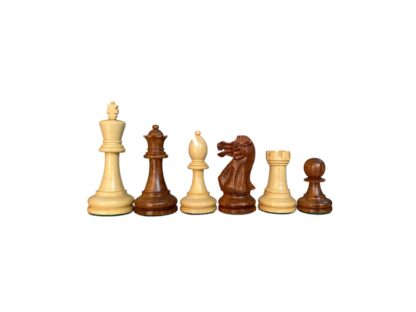 3.9” LAUGHING KNIGHT STAUNTON WEIGHTED CHESS PIECES, 21” WOODEN CHESSBOARD & STORAGE BOX - Image 8