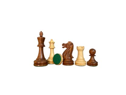 3.9” LAUGHING KNIGHT STAUNTON WEIGHTED CHESS PIECES, 21” WOODEN CHESSBOARD & STORAGE BOX - Image 12