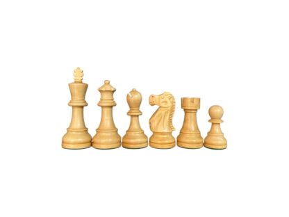 3.8” EBONISED REYKJAVIK STAUNTON WEIGHTED CHESS PIECES - Image 3