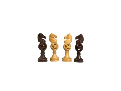 3.75” MAGIC BALL ROSEWOOD CHESS PIECES - Image 4
