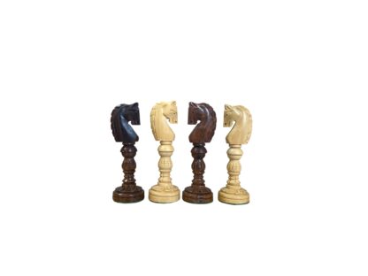 4.75” LOTUS SERIES GOLDEN ROSEWOOD CHESS PIECES - Image 5