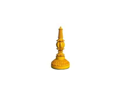 4.7” MUGHAL EBONY & ANTIQUE CHESS PIECES - slightly imperfect - Image 9