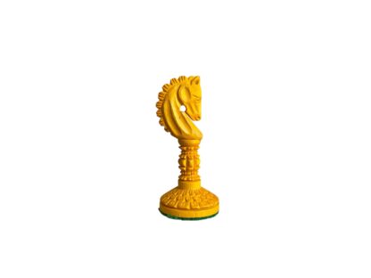 4.7” MUGHAL EBONY & ANTIQUE CHESS PIECES - slightly imperfect - Image 8