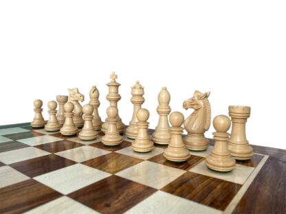 3.4” MEGHDOOT STAUNTON WEIGHTED GOLDEN ROSEWOOD CHESS PIECES & 16” GOLDEN ROSEWOOD CHESSBOARD - Image 8