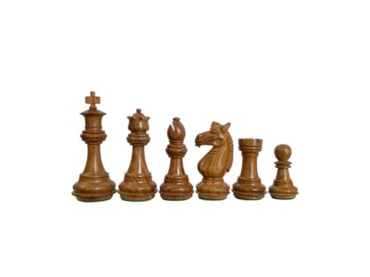 3.4” MEGHDOOT STAUNTON WEIGHTED GOLDEN ROSEWOOD CHESS PIECES & 16” GOLDEN ROSEWOOD CHESSBOARD - Image 4