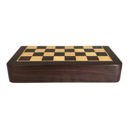 12 “ PREMIUM ROSEWOOD TRAVEL FOLDING MAGNETIC CHESS SET - Image 3