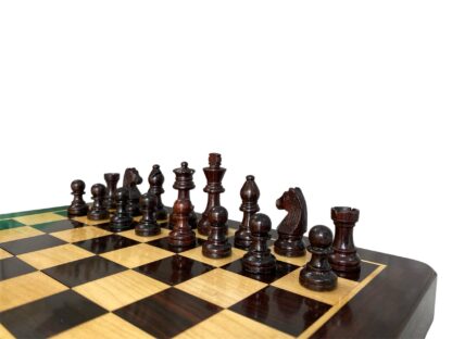 12 “ PREMIUM ROSEWOOD TRAVEL FOLDING MAGNETIC CHESS SET - Image 8