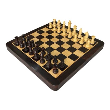12 “ PREMIUM ROSEWOOD TRAVEL FOLDING MAGNETIC CHESS SET - Image 6