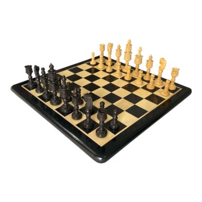 4.75” LOTUS SERIES EBONISED WOOD CHESS PIECES - Image 7