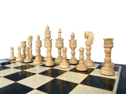 4.75” LOTUS SERIES EBONISED WOOD CHESS PIECES - Image 9