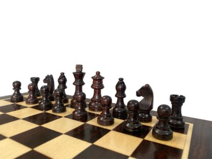 2.25” STAUNTON ROSEWOOD MAGNETIC CHESS PIECES WITH 12” ROSEWOOD SQUARE CHESSBOARD - Image 10