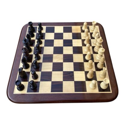 2.25” STAUNTON ROSEWOOD MAGNETIC CHESS PIECES WITH 12” ROSEWOOD CHESSBOARD - Image 3