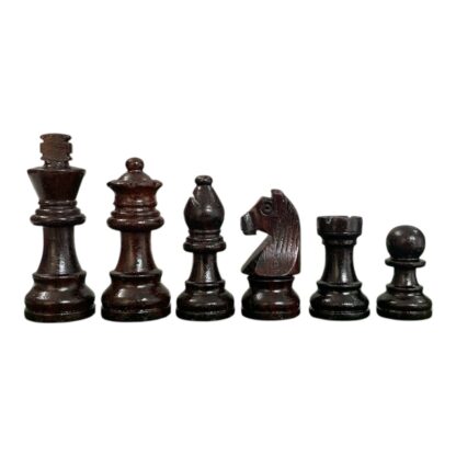 2.25” STAUNTON ROSEWOOD MAGNETIC CHESS PIECES WITH 12” ROSEWOOD SQUARE CHESSBOARD - Image 8