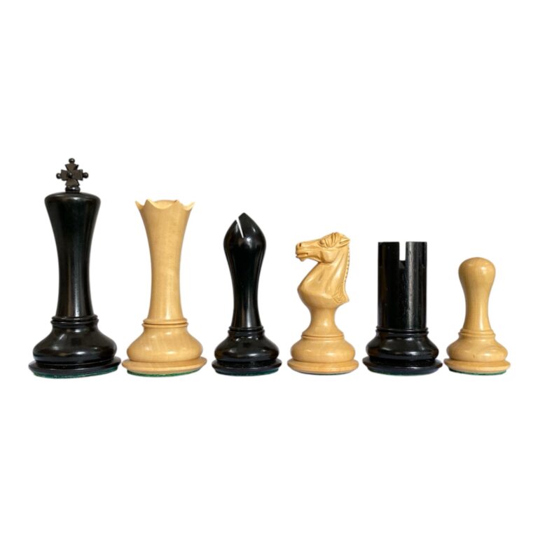 Luxury Staunton ebony chess pieces – premium wooden Indian chess set pieces for wooden chess board