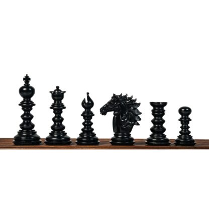 4.4” ARTHUR KNIGHT LUXURY STAUNTON EBONY CHESS PIECES