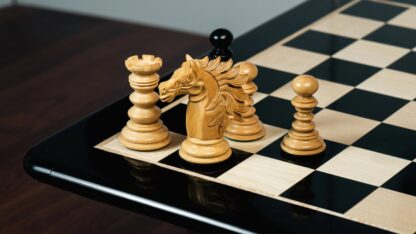 4.4” ARTHUR KNIGHT LUXURY STAUNTON EBONY CHESS PIECES