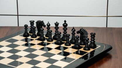 4.4” ARTHUR KNIGHT LUXURY STAUNTON EBONY CHESS PIECES