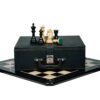 4.5" Columbian luxury Staunton ebony triple weighted chess pieces with 21 inch wooden chess board and storage box - premium luxury chess set by Bosshandicrafts
