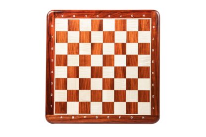 21” PADAUK (BUD) & MAPLE WOOD CHESSBOARD WITH NOTATION - 55 mm SQUARE