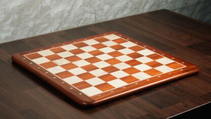 21” PADAUK (BUD) & MAPLE WOOD CHESSBOARD WITH NOTATION - 55 mm SQUARE