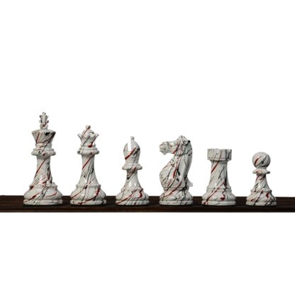 4.1” PAINTED ROYAL KNIGHT STAUNTON TRIPLE WEIGHTED CHESS PIECES