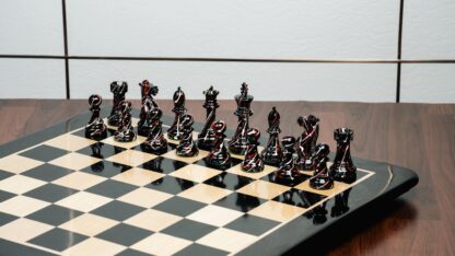 4.1” PAINTED ROYAL KNIGHT STAUNTON TRIPLE WEIGHTED CHESS PIECES