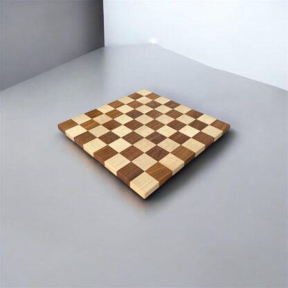 16” BORDERLESS HARDWOOD CHESSBOARD - 50mm SQUARE