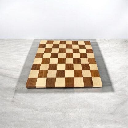 16” BORDERLESS HARDWOOD CHESSBOARD - 50mm SQUARE