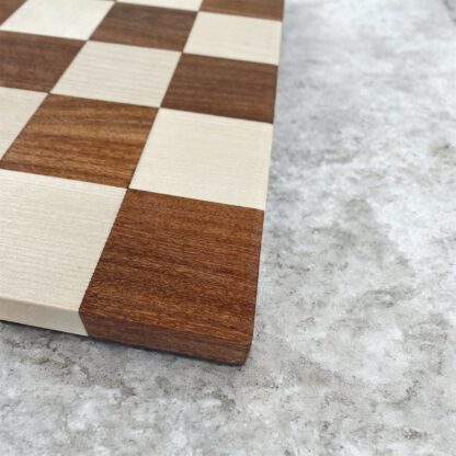 16” BORDERLESS HARDWOOD CHESSBOARD - 50mm SQUARE